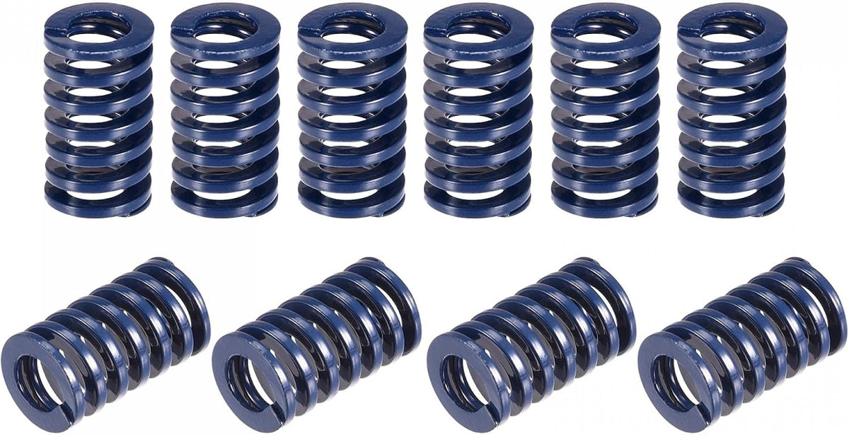3D Printer Die Spring, 10pcs 10mm OD 20mm Long Spiral Stamping Light Load Compression Mould Die Springs for 3D Printer Electric Part, Blue