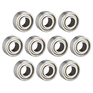 683ZZ Ball Bearing 3mm x 7mm x 3mm Double Shielded 683-2Z Deep Groove Bearings, Carbon Steel (Pack of 10)