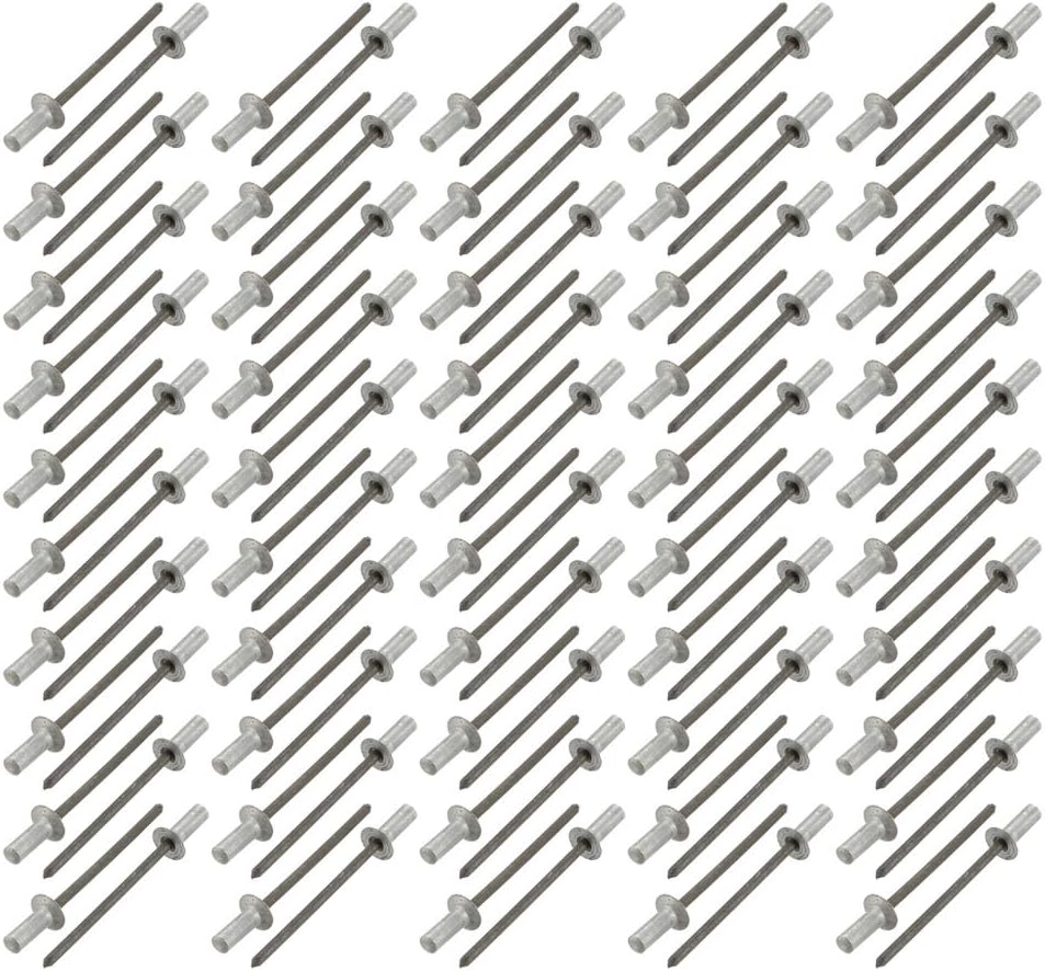 3.2mmx9mm Aluminum Countersunk Head Closed End Blind Rivets Fastener 100pcs