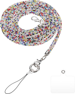 Rhinestone Purse Straps, Crystal Bag Handle Sparkly Replacement Bag Straps for Shoulder Evening Handbag Tote Pochette Satchel Wedding Party, Multicolor