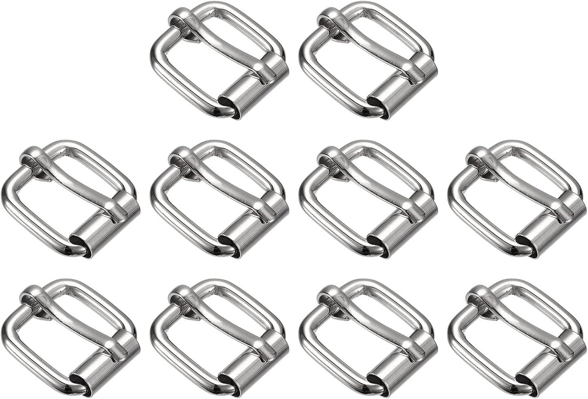Roller Buckles, Multi-Purpose Metal Belt Pin Buckle for Bags