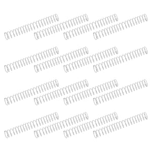 50Pcs 304 Stainless Steel Compression Springs, 0.2mm x 4mm x 30mm Small & Tiny Pen Spring for Home Repair & DIY, Workshop & Industrial Use, (Silver Tone)
