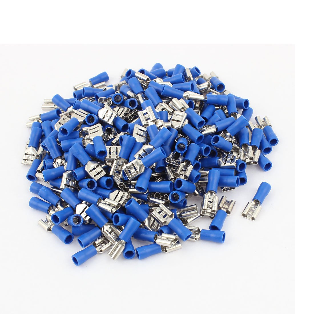 FDD2-250 Wire Female Spade Insulated Terminal with 240 Piece, 1.5-2.5 mm, Blue
