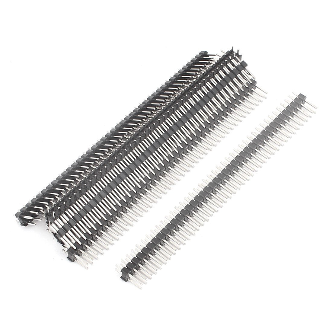 7 Pcs Dual Row 2x40Pin 2.54mm Flat Male Pin Header IC Connectors