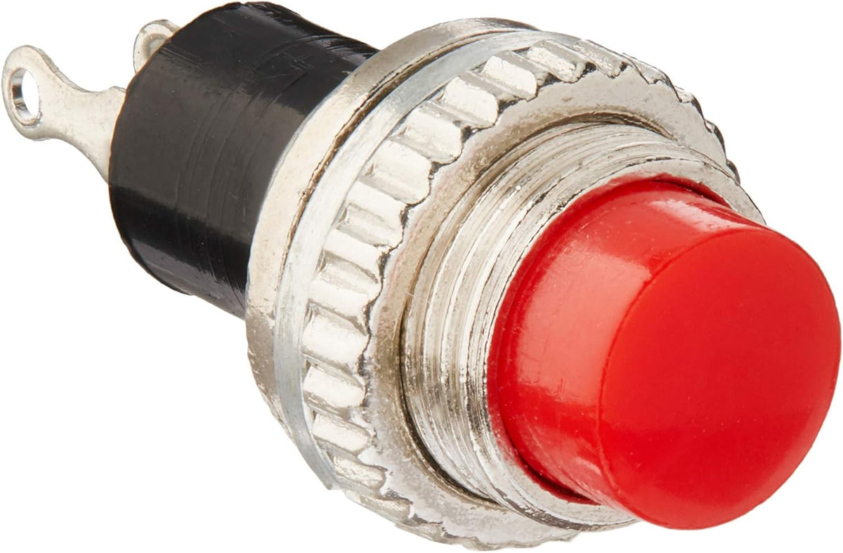 Unique Bargains Round Momentary Pushbutton Switch, Red, 10 Pieces