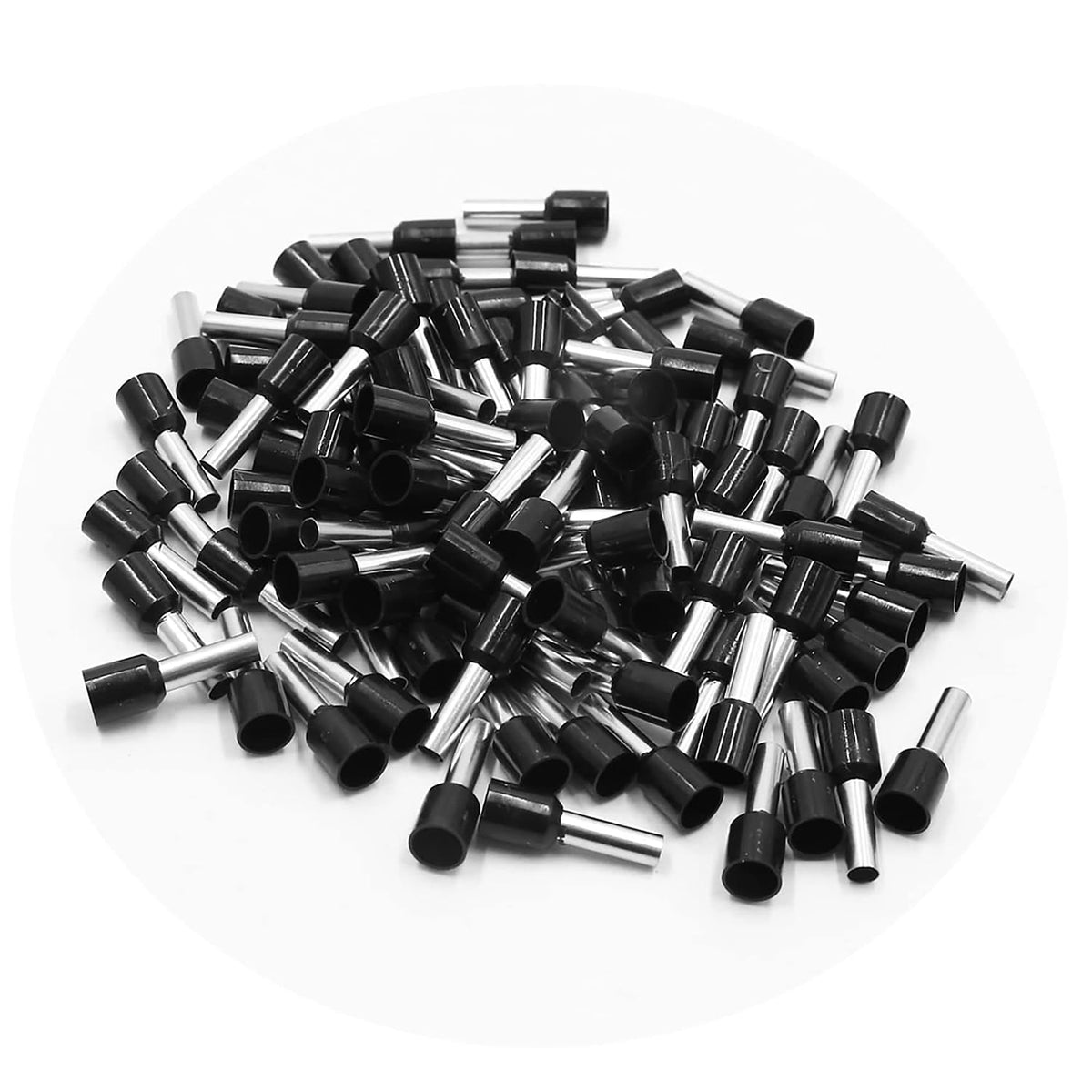 100pcs Black Insulated Copper AWG 10 Wire Crimp Connector Cord Pin End Terminal E6012
