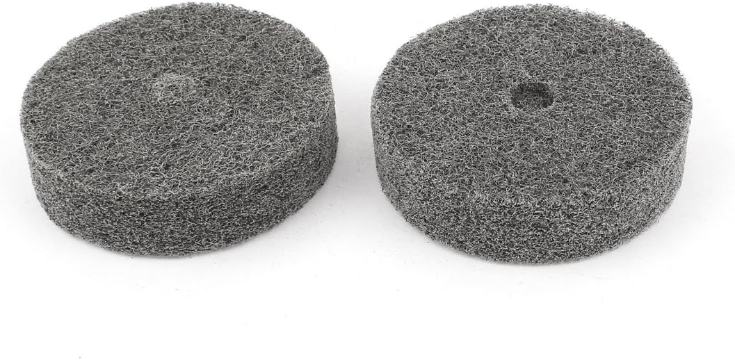 75mm x 20mm Black Nylon Abrasive Polishing Buffing Wheel 2 Pcs