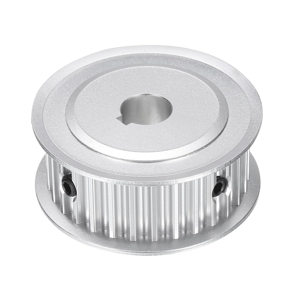 5M-30T-1/2B Timing Belt Pulley 1/2" Bore, 30 Teeth Aluminum Alloy Synchronous Wheel with Keyway, Pitch 5mm Tooth for 15mm Width Belt