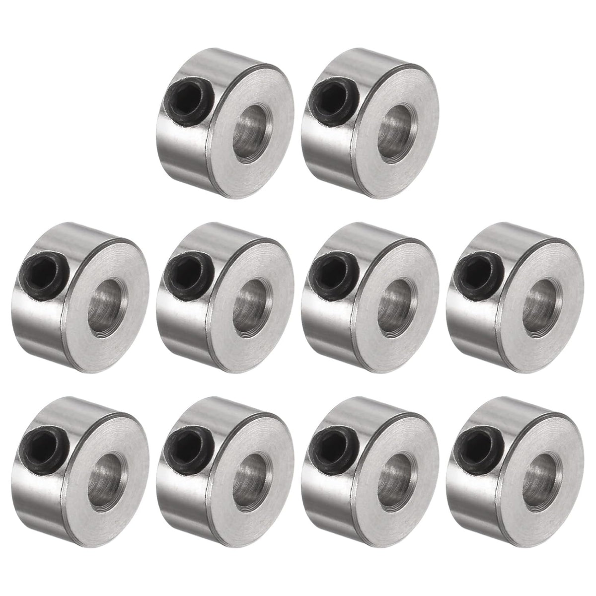 10pcs Set Screw Collars 3.05mm Bore Shaft Collars, 8mm OD, 4mm Width, Landing Gear Stopper Wheel Collar
