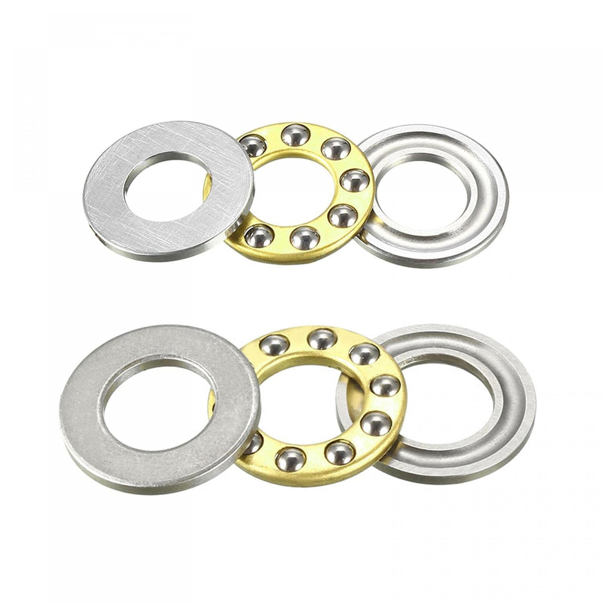 F8-16M, F10-18M Miniature Thrust Ball Bearings Chrome Steel 8pcs