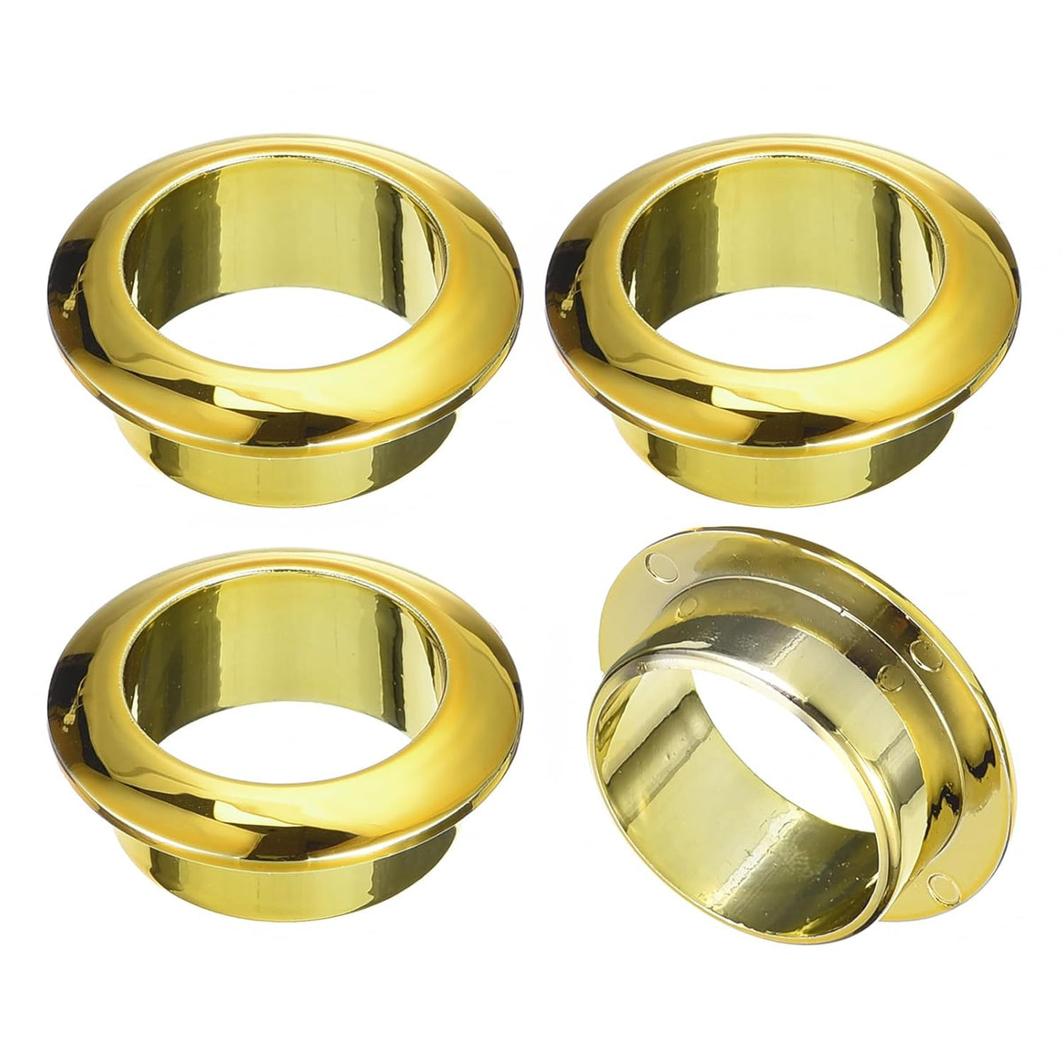 4Pcs Gold ABS Plastic Cable Grommet, 1 inch (25mm) Desk Cable Wire Cord Organizer