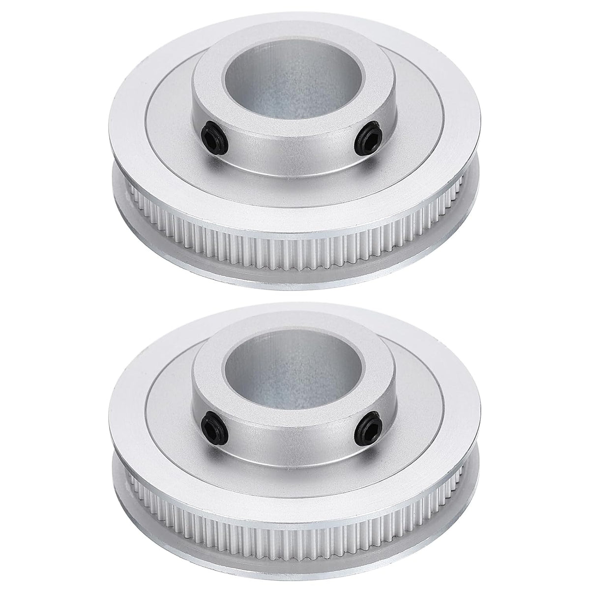2pcs GT-2 Pulley Synchronous Wheel 80 Teeth 20mm Bore, Fit with 6mm Width Belt, Aluminum Alloy Timing Pulley Wheel for 3D Printer, CNC Machine