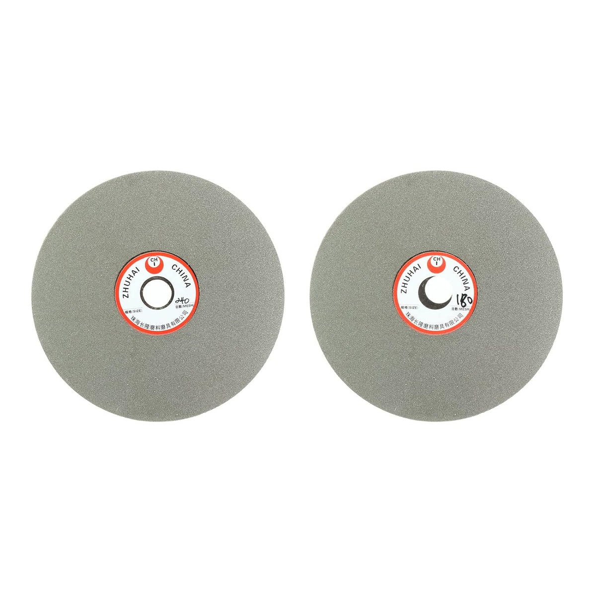 6-inch 180 & 240 Grits Diamond Coated Flat Lap Wheel Grinding Disc Polishing Tool 2pcs