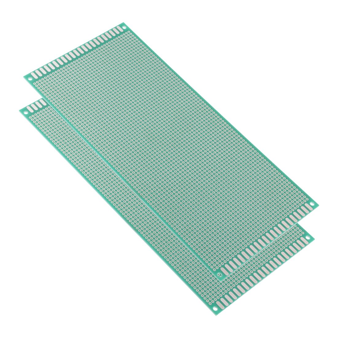 10x22cm Single Sided Universal Printed Circuit Board for DIY Soldering Green 2pcs