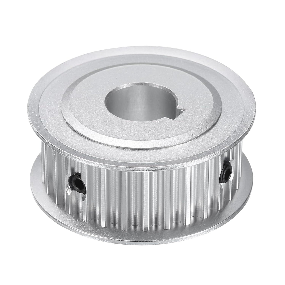 5M-32T-5/8B Timing Belt Pulley 5/8" Bore, 32 Teeth Aluminum Alloy Synchronous Wheel with Keyway, Pitch 5mm Tooth for 15mm Width Belt