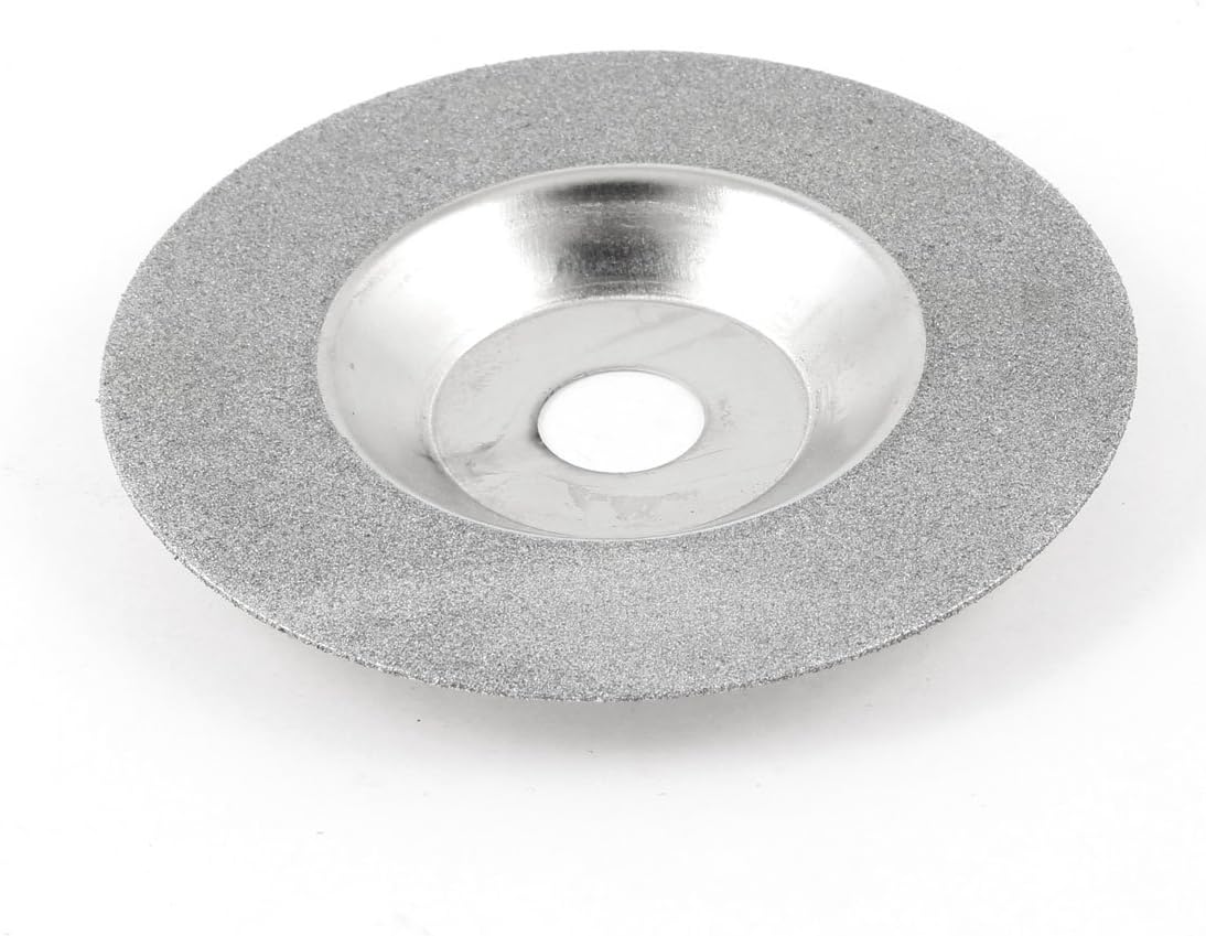 Silver Tone 4" OD 10mm Height Diamond Grinding Wheel Cutter