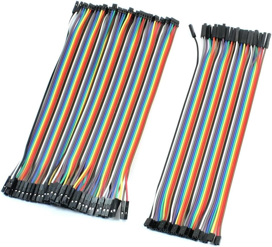 60pcs Multicolor Jumper Wires 2.0mm to 2.54mm Female Connector 20cm