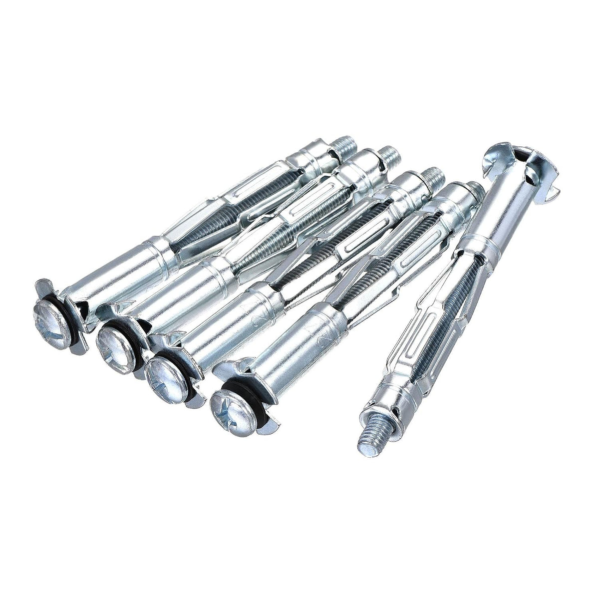 M5x65mm Hollow Drive Wall Bolt Screws Zinc Plated Steel for Drywall, Plaster and Tile 20pcs