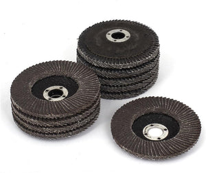 100mm Dia 16mm Bore 60 Grit Flap Sanding Discs Grinding Wheel 10pcs