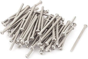M3 x 45mm 304 Stainless Steel Phillips Pan Head Screws Bolt 60pcs