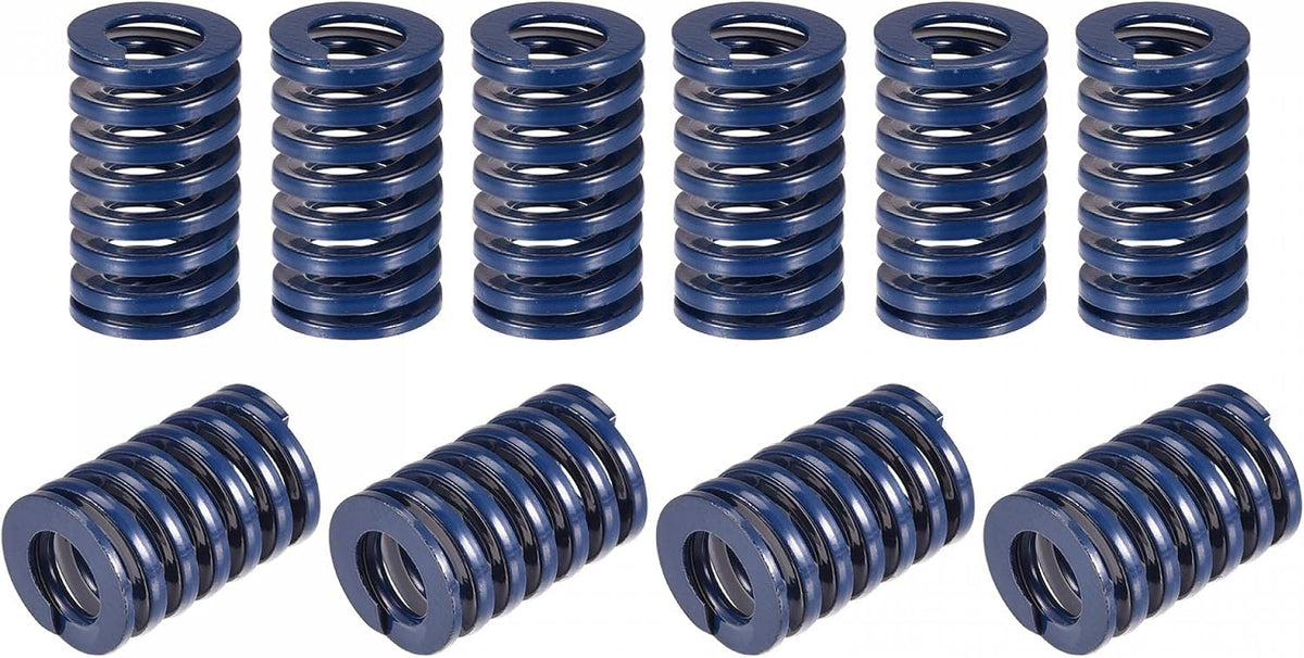 3D Printer Die Spring, 10pcs 16mm OD 25mm Long Spiral Stamping Light Load Compression Mould Die Springs for 3D Printer Electric Part, Blue