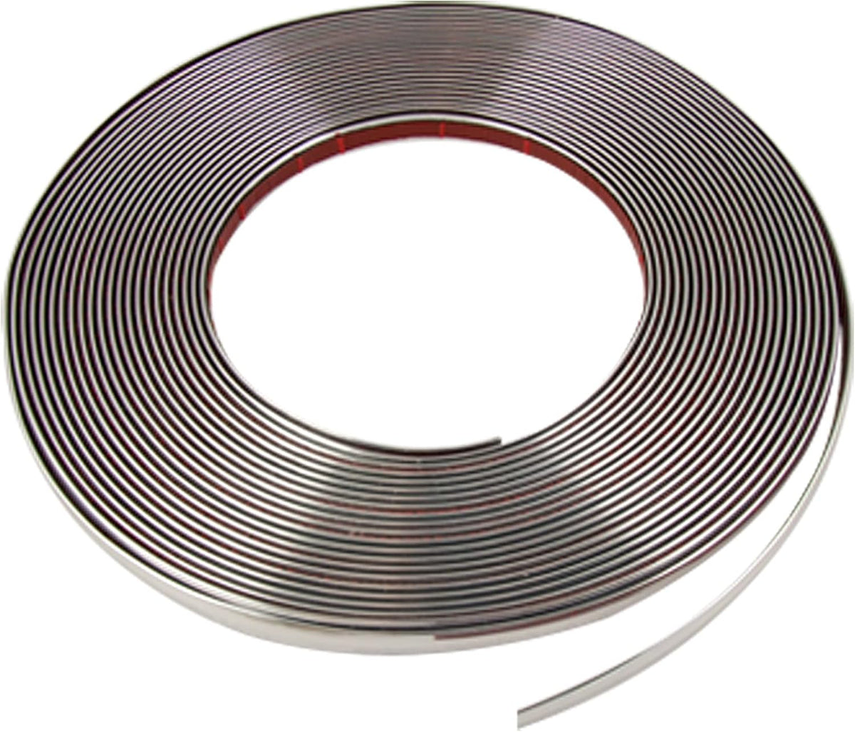 12M x 10mm Chrome Silver Tone Trim Decoration Strip for Car Auto