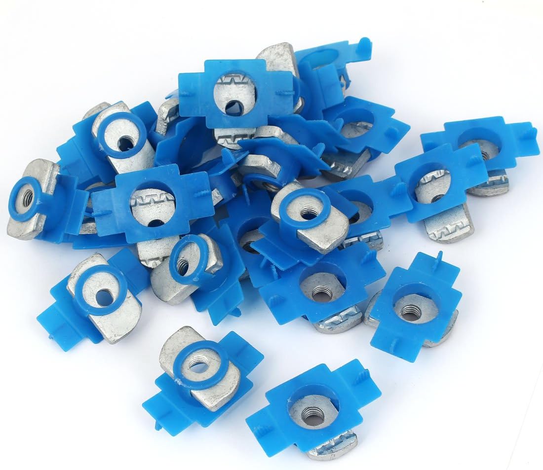 M8 Plastic Cover Plain Channel Nuts 25pcs for Unistrut B-Line Channels