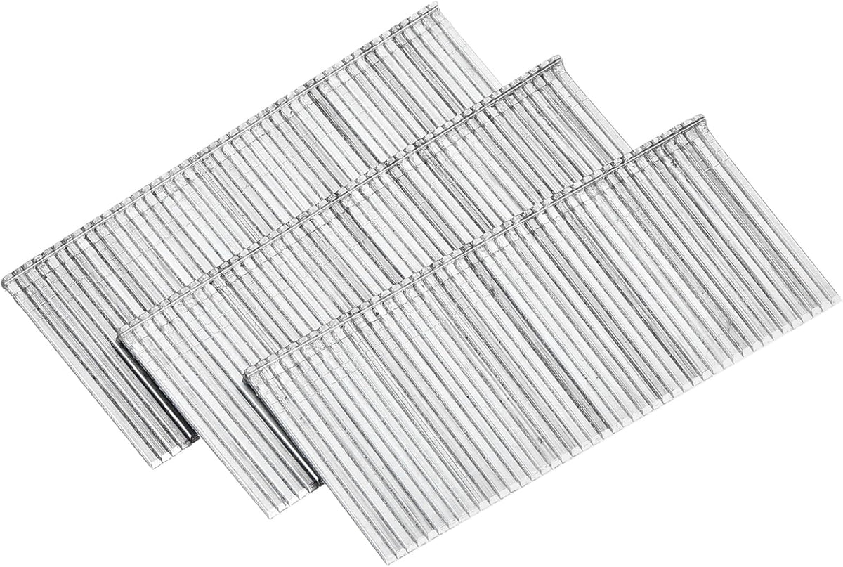 3000Pcs 18 Gauge Brad Nails, 1" Length Straight Finishing Nails, Galvanized Carbon Steel Nails for Woodworking Construction Silver