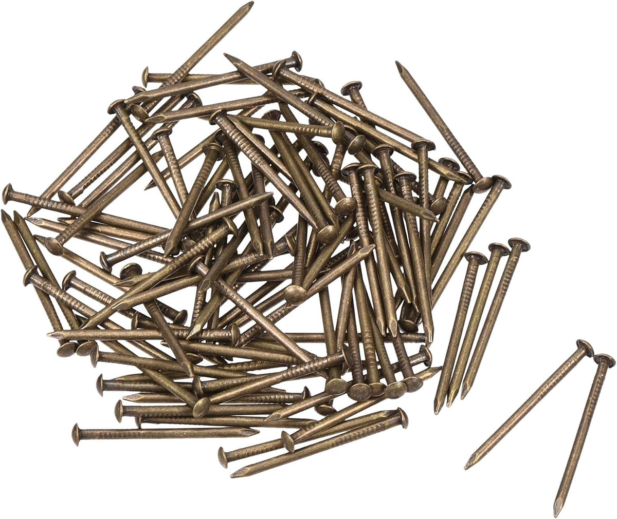 Small Tiny Brass Nails 1.2x20mm for DIY Wooden Hardware Accessories 100pcs