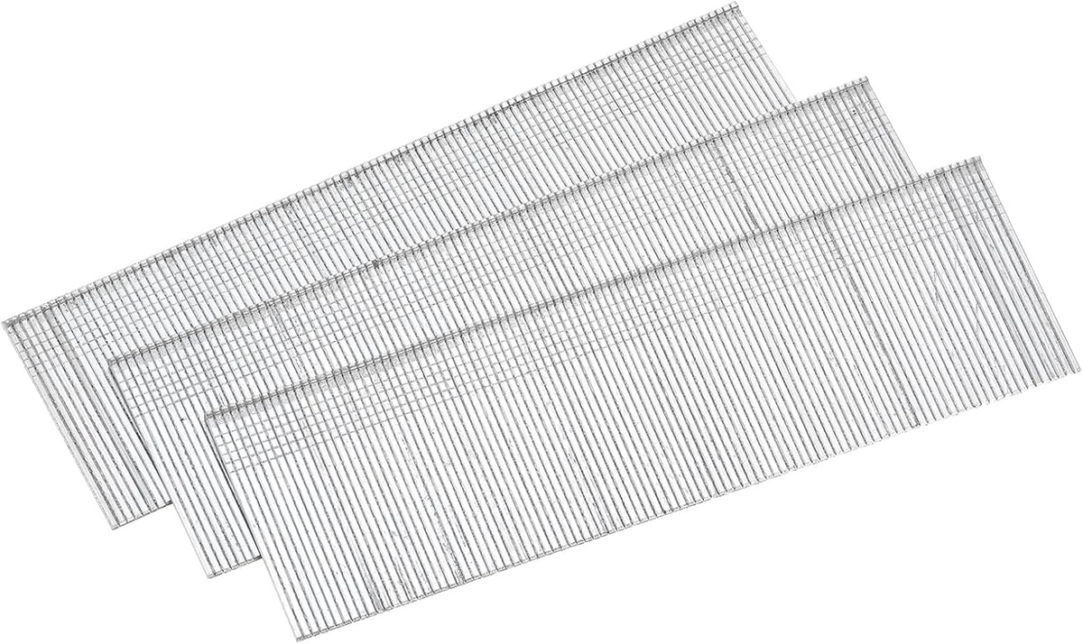 1000Pcs 18 Gauge Brad Nails, 1-1/2" Length Straight Finish Nails, Galvanized Carbon Steel Nails for Woodworking Construction, Silver Blue