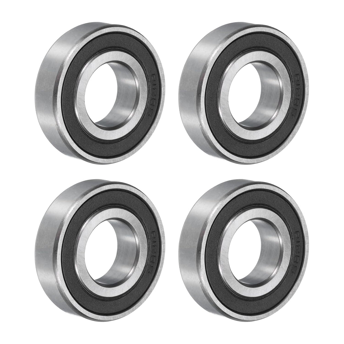 R12-2RS Deep Groove Ball Bearing 3/4 x 1-5/8 x 7/16 Inch Double Sealed Chrome Steel Bearings, 4pcs