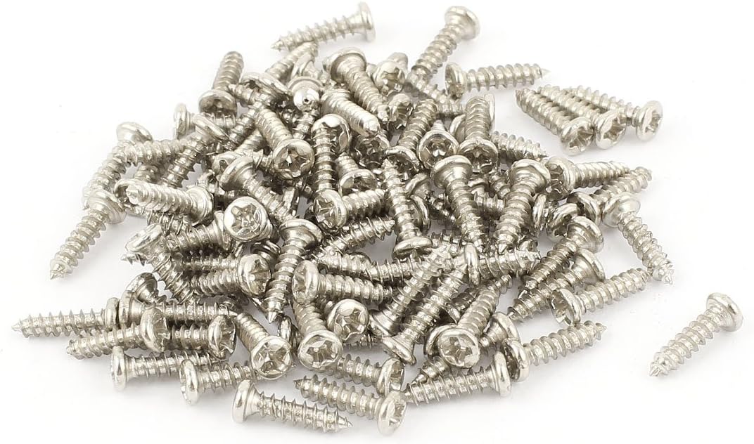 100pcs Magnetic Crosshead Phillips Pan Head Screws Bolt M2 x 8mm