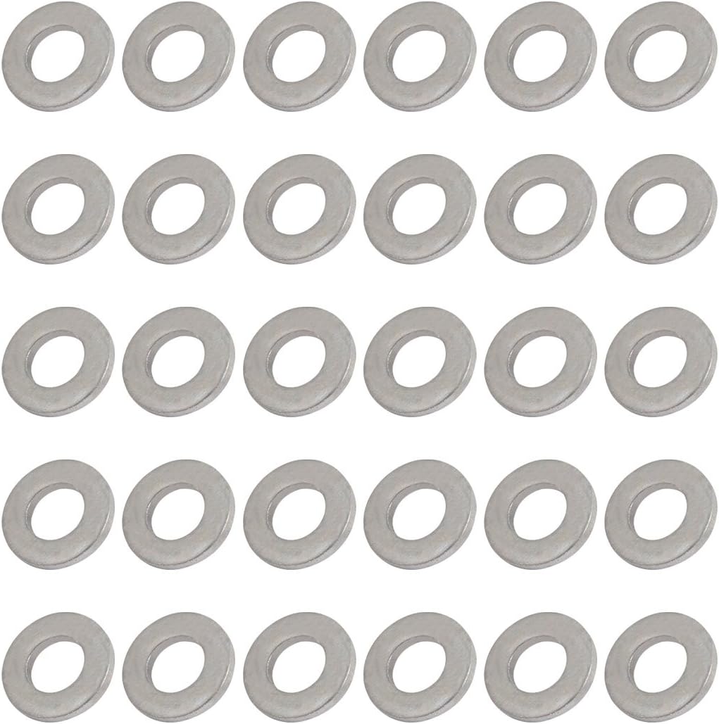 8mmx16mmx2mm Engine Oil Drain Plug Crush Gasket Aluminum Washer Seals 30pcs