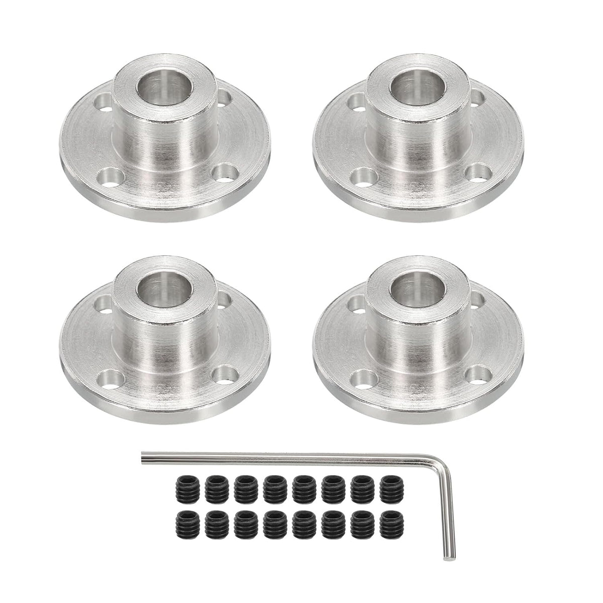 8mm Inner Dia H13 x D16 Rigid Flange Coupling Motor Guide Shaft Coupler Motor Connector for DIY Parts