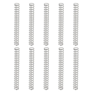 10Pcs Compression Springs, 0.4mm Wire Diameter x 4mm OD x 35mm Length 304 Stainless Steel Extension Spring Ballpoint Pen Pressure Springs for Shop Home Repairs, Silver