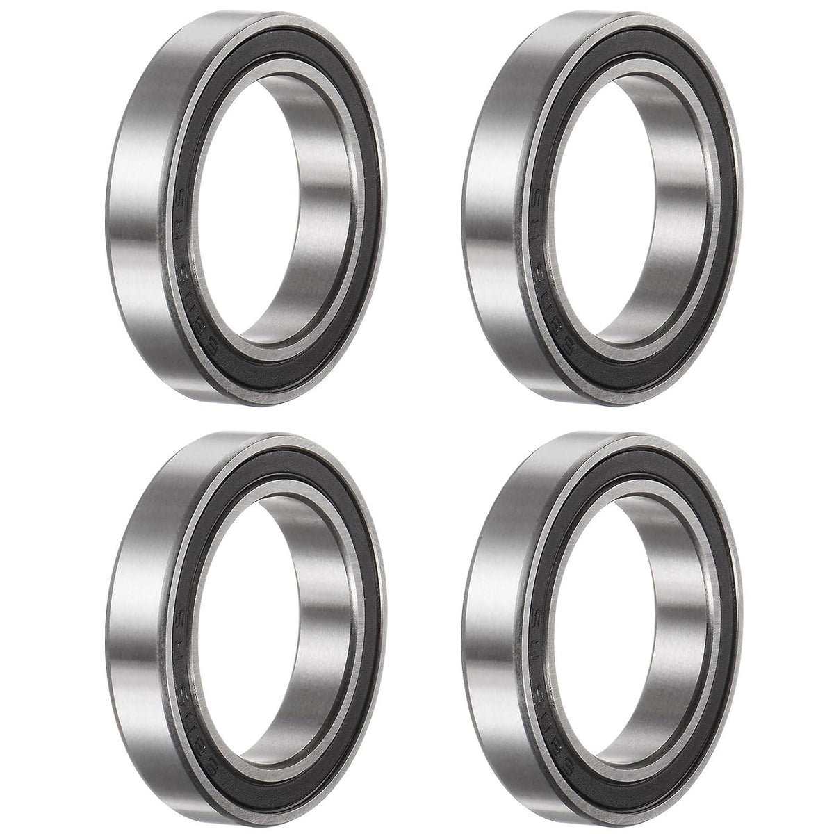 6805-2RS Deep Groove Ball Bearings 25mm Bore 37mm OD 7mm Thick Chrome Steel ABEC1 Accuracy Z2 Noise Level 4pcs