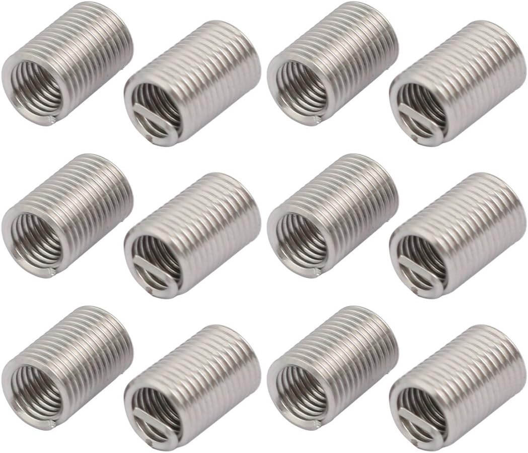 #10-32x0.57 304 Stainless Steel Helical Coil Wire Thread Insert 12pcs