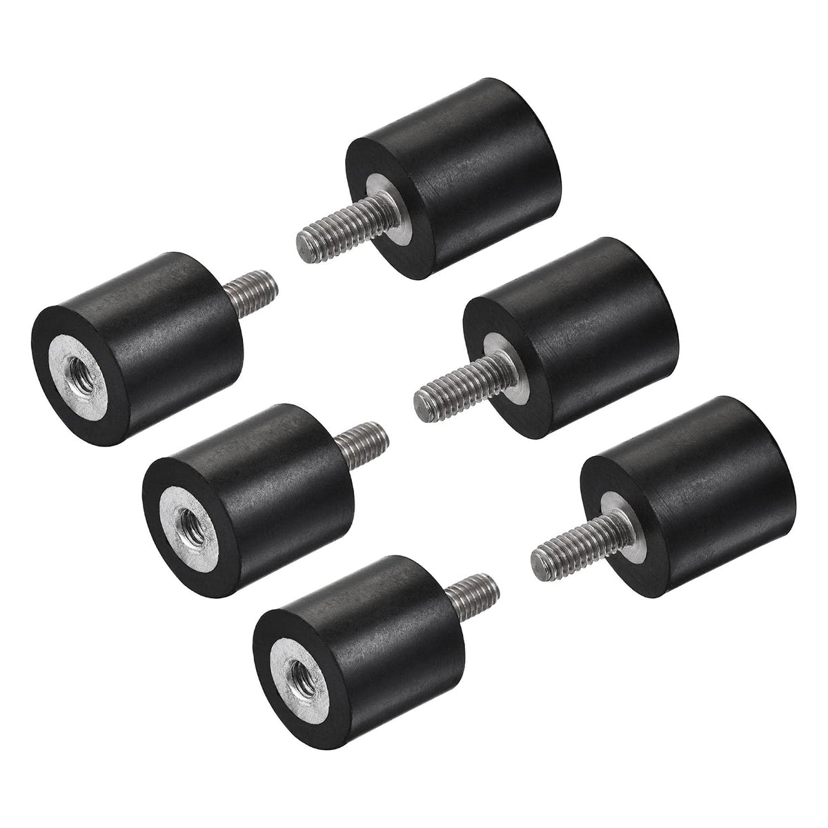 M4 Rubber Mounts, 6pcs Male/Female Shock Absorber, for Motor Generator Compressor Garage Reverse Pump Impact Air Generator Bobbins, D15mmxH15mm