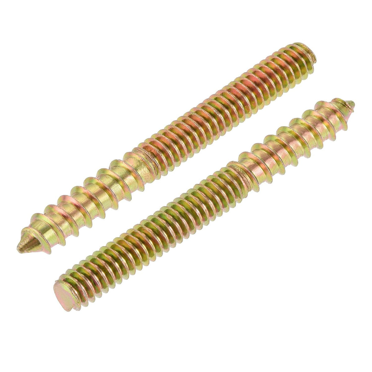 1/4-20 x 2-1/4" Hanger Bolts Double Head Dowel Screw for Wood Furniture 10pcs