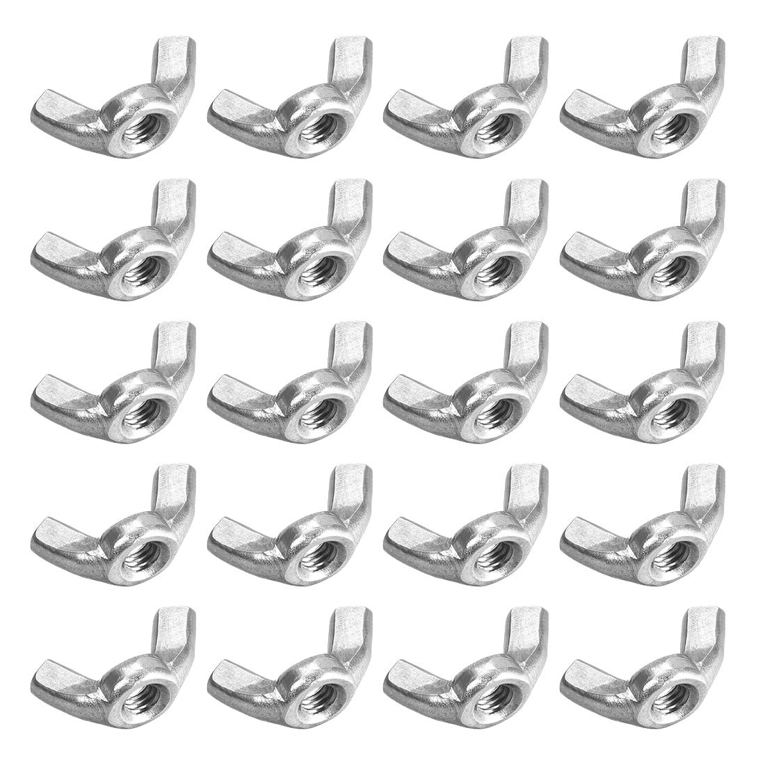 M4 Wing Nuts, Stainless Steel 304 Fasteners Parts Hurrican Screws Hand Twist Tighten Ear Butterfly Nut, 20pcs