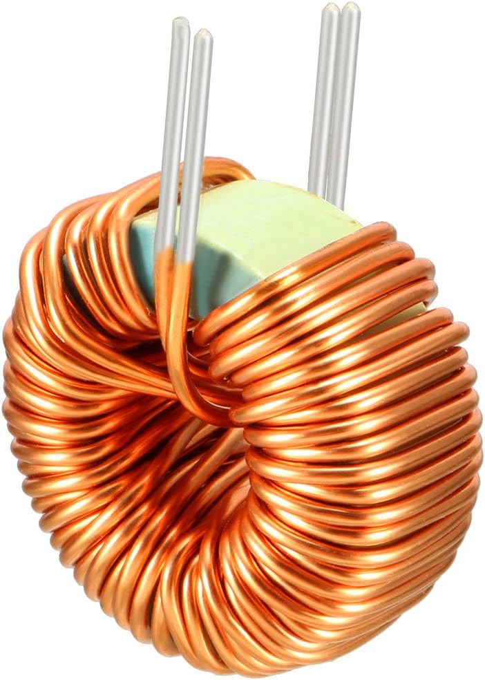 Vertical Toroid Magnetic Inductor Monolayer Wire Wind Wound 50uH 20A Inductance Coil