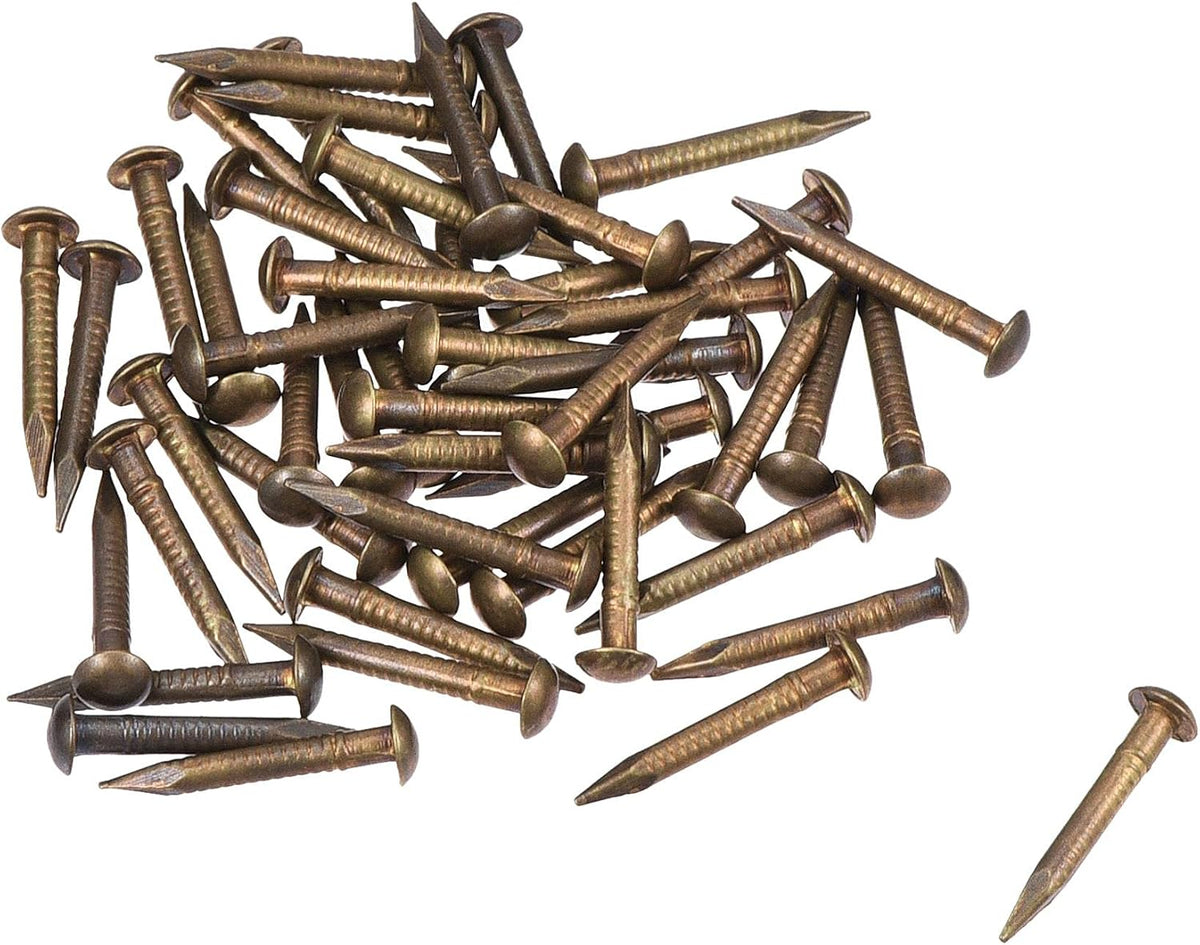 Small Tiny Brass Nails 1.5x12mm for DIY Wooden Hardware Accessories 50pcs
