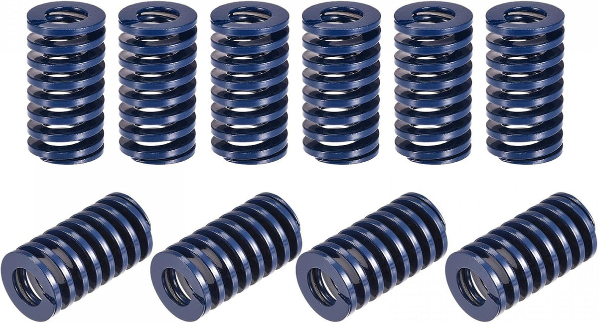3D Printer Die Spring, 10pcs 20mm OD 35mm Long Spiral Stamping Light Load Compression Mould Die Springs for 3D Printer Electric Part, Blue