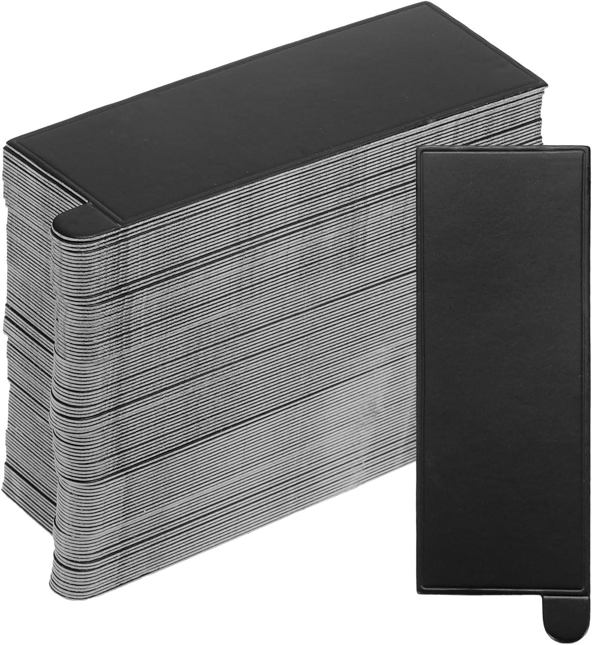 200pcs Mini Cake Boards, Mousse Cake Cardboards Rectangle Cake Bases Plates Cupcake Dessert Displays Base Tray for Cupcakes, Cakes, Pastries, Dessert Base (Black)
