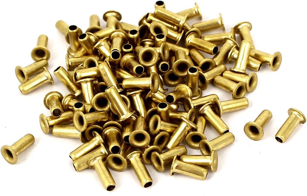 3mm x 8mm Through Hole Hollow Rivets Grommets Circuit Board PCB Nails Fastener 100pcs