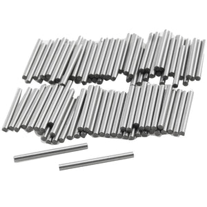 100 Pcs Metal 1.3mm x 15.8mm Dowel Pins Fasten Elements