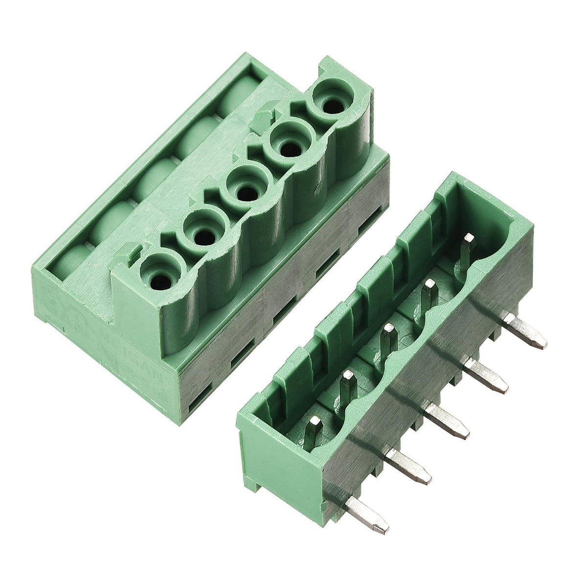 5-Pin 5.08mm Pitch Right Angle PCB Screw Terminal Block Connector 10 Sets