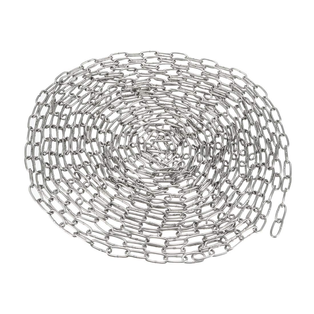 Stainless Steel 304 Hardened Proof Coil Chain 5m Length 1.2mm Thickness Zinc Plated