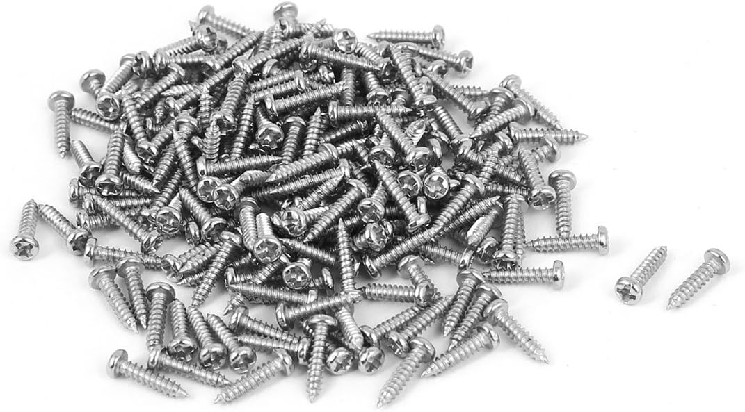 a16032300ux1529 M1.7x8mm Thread Nickel Plated Round Head Self Tapping Screws