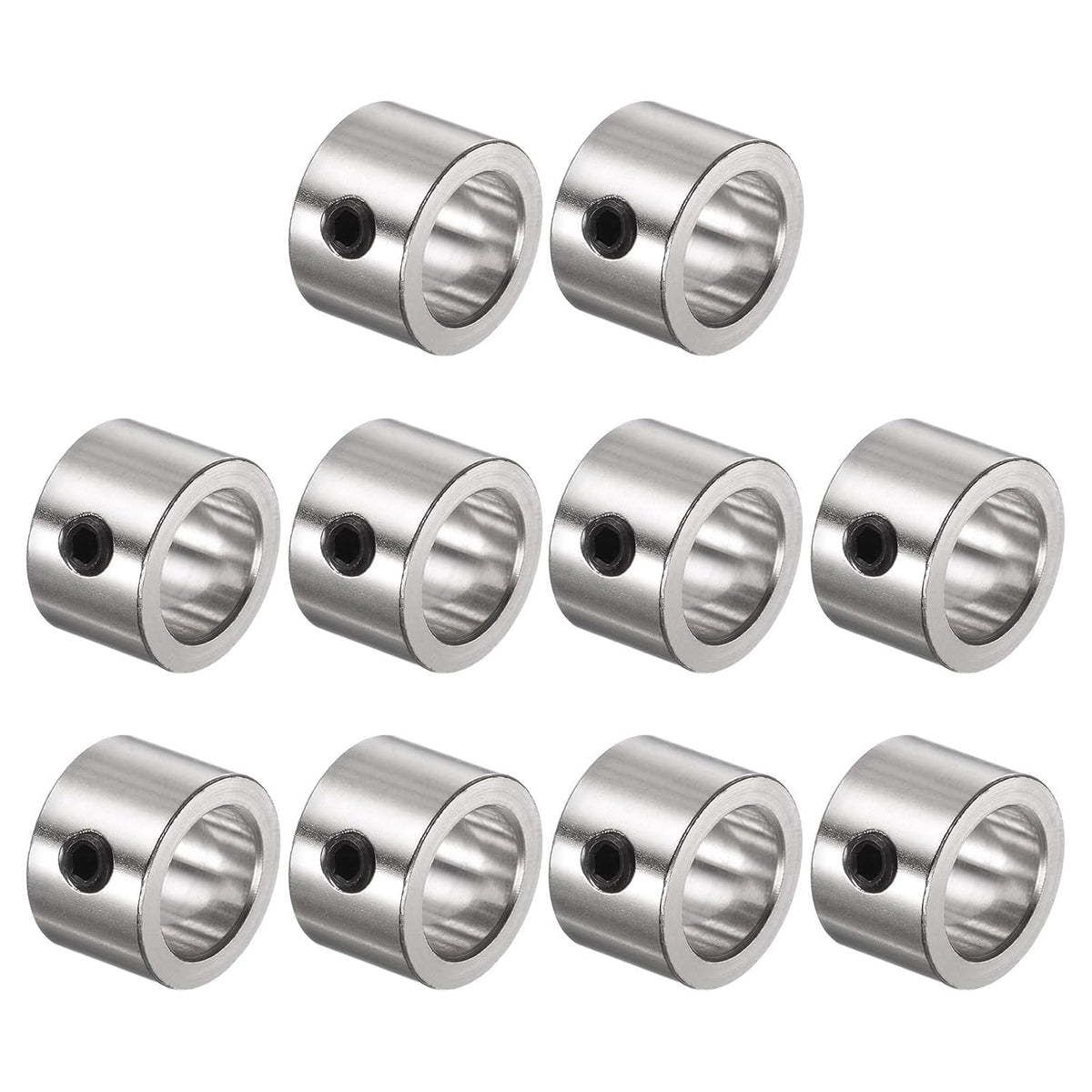 10pcs Set Screw Collars 12mm Bore Shaft Collars, 18mm OD, 12mm Width, Landing Gear Stopper Wheel Collar